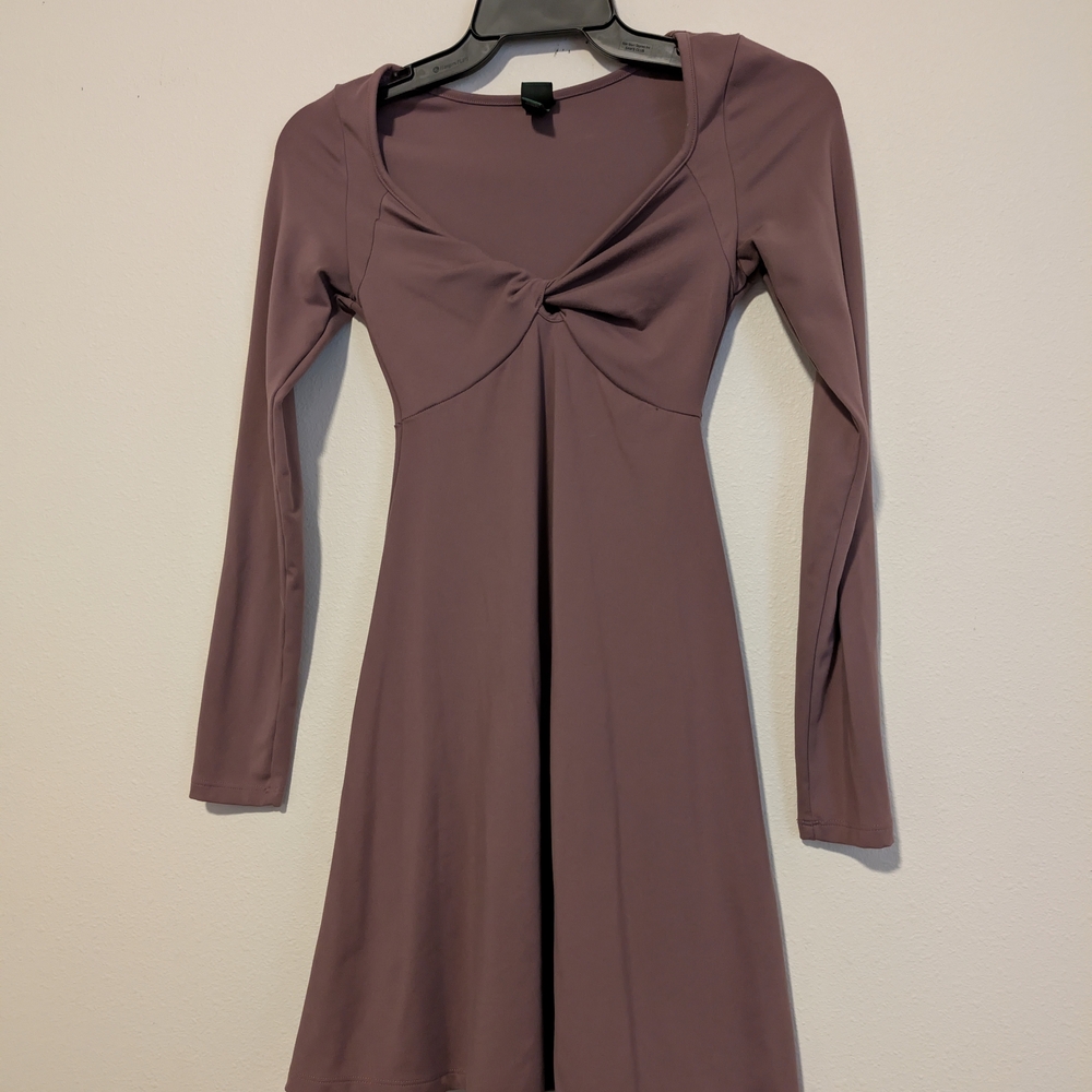 Wild Fable Mauve Long Sleeve Dress